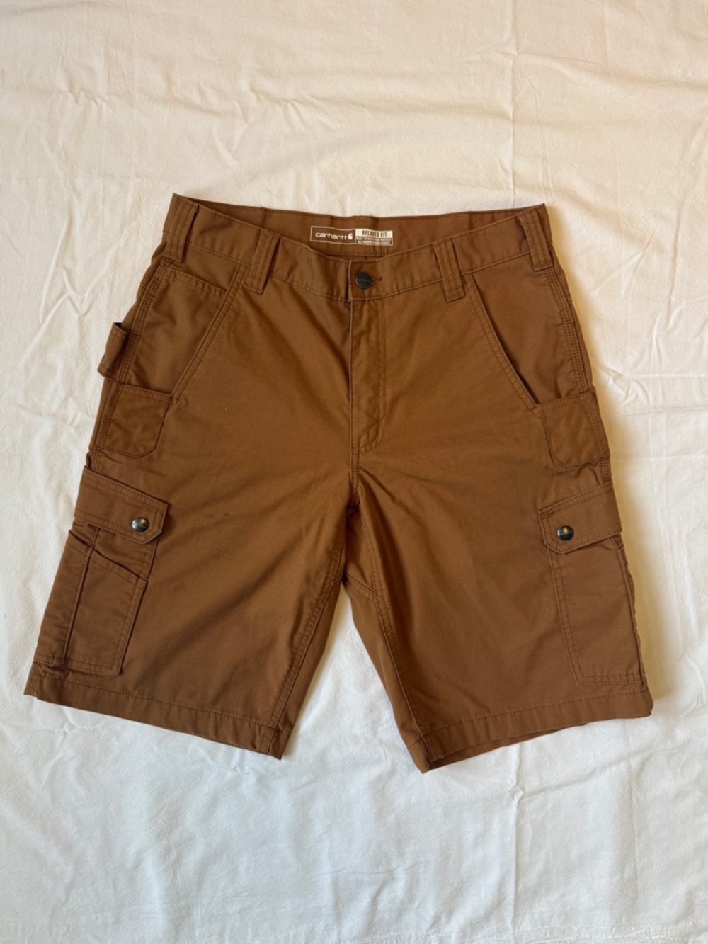 Carhartt Brown Cargo Shorts | Relaxed Fit | Durable Workwear Style